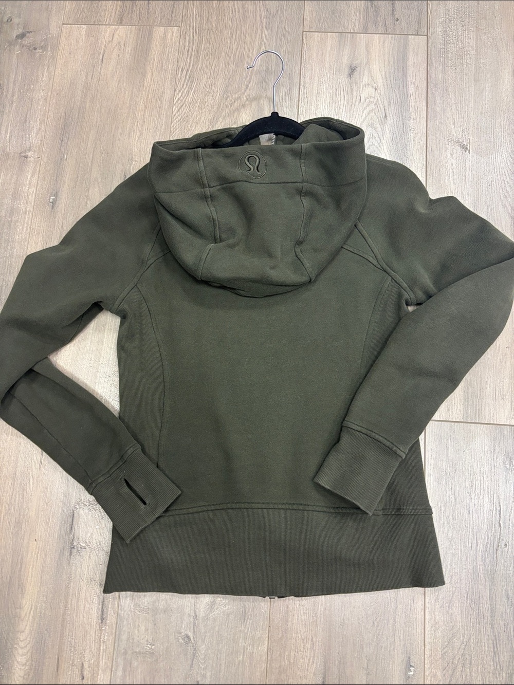 lululemon Scuba Olive Green Hooded full zip